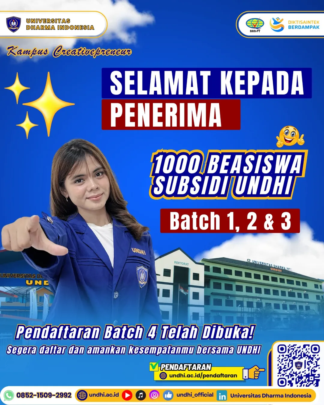 1000 Beasiswa Subsidi UNDHI